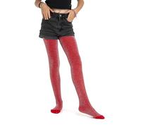 Collant coprenti 70 denari da bambina caratterizzati da un brillante glitter colorato.N.2205 (IT, Età, 8 anni, 10 anni, Regular, ROSSO)