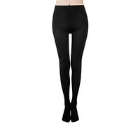 Collant da donna caldi invernali, colore nero, leggings termici, da donna, foderati, in pile, elasticizzati, pantaloni da jogging, slim fit, morbidi, pantaloni termici, spessi, in peluche