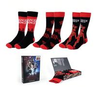 Collant da donna Immergiti nel mondo di Hawkins con questi calzini di Stranger Things, perfetti per i fan della serie più nostalgica e terrificante.Con design ispirati al Demogorgone, al Sottosopra e 