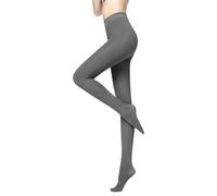 Collant da donna invernali colorati - pantaloni termici da donna color pelle, pantaloni termici opachi termici lunghi a vita alta caldo pile pantaloni alla moda collant invernali da donna, grigio.,