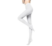 Collant da donna invernali colorati - pantaloni termici da donna color pelle, pantaloni termici opachi termici lunghi a vita alta caldo pile pantaloni alla moda collant invernali da donna, bianco,