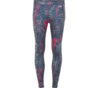 Collant da donna Newline black printed warm Multicolore M