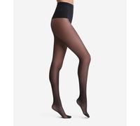 DIM Diam's Flat Tummy Absolute Comfort Collant donna x1 | Modellante | Effetto pancia piatta | Lycra Comfort, Nero, L