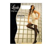 Collant donna LEVANTE lavorato 50 den lurex bordo elastico soft confort punta nu