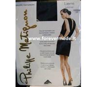 Collant donna Matignon velatissimo con riga posteriore e motivo nero art Lierre