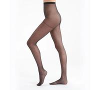 Collant effetto plumetis, Madame so Chic 15 denari Nero 3/4