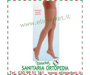 Collant elastiche 140 den NOVITA senza dita punta aperta compressione graduata