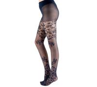 Collant Floreali Autunnali Pretty Polly Taglia Unica Nera - NPAYN8