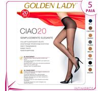 Collant Golden Lady ciao 20 den velati opachi 5 paia