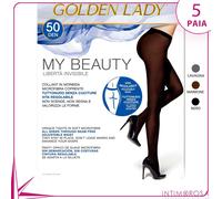 Collant Golden Lady My Beauty 50 microfibra 5 paia