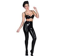 Collant in lattice di gomma Gimmi Femminile Elegante Leggings Pantaloni Pantaloni 0.4mm, Nero, Customized