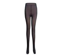 Collant in pile da donna con effetto trasparente ed effetto pelle nuda - collant termici caldi per l'inverno spessi, comodi e dimagranti, leggings anti-cellulite di grandi dimensioni per tutti i
