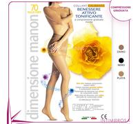 Collant Manon 70 calibrato compressione graduata banda dorsale