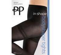 Collant Modellanti Opachi Neri 40 Denier Pretty Polly