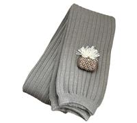 Collant morbidi e caldi per bambini con tessuto di cotone spazzolato calze ad alta elasticità comode per gamme di altezza 120-130 cm Tessuto spazzolato morbido, Caffè grigio., M