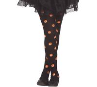 Collant neri a forma di zucca per Halloween, età 3-6 anni