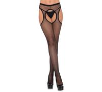 COLLANT NERI A RETE SEXY CON APERTURA INTIMA PER DONNA CALZE NERE EROTICHE HOT