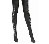 Fiestas Guirca Collant da donna neri con teschi Halloween pirata
