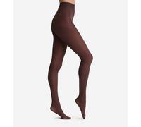 Collant opaco vellutato 50 denari Marrone 3/4