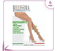 Collant riposante Bellissima 40 den compressione graduata 6 paia