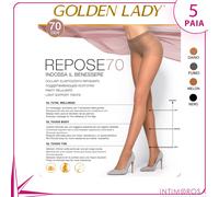 Collant riposante Golden lady repose 70 den 5 paia