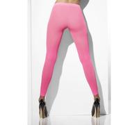 Collant Rosa Opaco Senza Piedi Accessorio Per Costume Anni '80 Neon