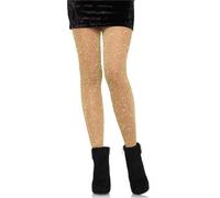 Collant Sexy Leg Avenue Donna Nylon Con Glitter Oro 34/36/38 #AC960