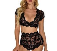 Collant Sexydonna Aperte Sexy Da Donna Hot Aperto Set Di Biancheria Intima Da Donna In Pizzo Tinta Unita Set Di Biancheria Intima Sexy In Completo Rosso Completino Black Xxxl
