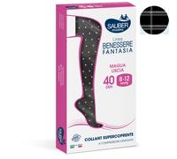 Collant Supercoprente 40 British Bianco/Nero Tg.3 Sauber