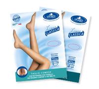 Collant Taglie Comode 70D Maglia Microrete Neutro Beige 4 Sauber 1 Paio