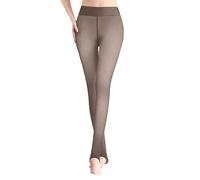 Collant termici da donna che indossano leggings traspiranti sulla pelle Plus pantaloni in velluto con collant nudi L ispessiti, grigio., L