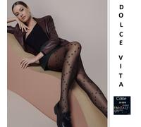 Collant trasparente Conte Dolce Vita stile fantasia qualità 20 den nero...