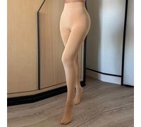 Collant trasparenti modellanti per le gambe da donna, collant opachi con fodera termica, leggings senza piedi spessi per l'autunno/inverno L,M,SColore unicoPoliestere