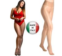 Collant Velato 20 Den Lucido Alta Qualità ITALY Donna Comfort Lucido Gloss Oil