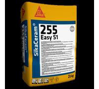Collante per piastrelle SikaCeram-255 Easy S1 bianc. sacco 25 kg