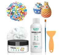 Collante Trasparente per Mosaico, Mosaico-Fugenfüller, Essential for Handmade Grouting and Perfect for DIY Craft Projects per Mosaici, Adatto a tutte le superfici (100g+100ml)