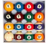 Collapsar, Set di 16 palle da biliardo da 5,7 cm, con motivo con venature marmoree (PRO premium)