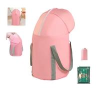 Collapsible Foot Soaking Tub, Foldable Foot Bath Soaking Bag with Knee Cover,Multifunctional Portable Over Knee Spa Bucket for Camping and Outdoor Travel (Pink)