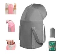 Collapsible Foot Soaking Tub, Foldable Foot Bath Soaking Bag with Knee Cover,Multifunctional Portable Over Knee Spa Bucket for Camping and Outdoor Travel (Gray)