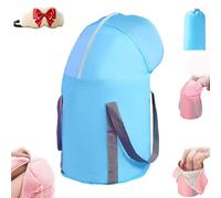 Collapsible Foot Soaking Tub, Foldable Foot Bath Soaking Bag With Knee Cover, With Handles & Storage Bag, 2-Layer Waterproof Foldable Feet Soakings Tubtub, For Home Hotel Camp (Blue)