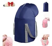 Collapsible Foot Soaking Tub, Foldable Foot Bath Soaking Bag With Knee Cover, With Handles & Storage Bag, 2-Layer Waterproof Foldable Feet Soakings Tubtub, For Home Hotel Camp (Navy)