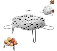 Collapsible Steamer Basket & Trivet - 2026 New Stainless Steel Expanding Steamer Rack, Foldable Steamers Basket - Adjustable Height for Most Pots and Pans (1PC)