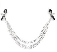 Collar para mujer y hombre, abrazadera de cadena de entretenimiento, accesorios de ropa, cadena para decoracin del cuerpo con clip ajustable, no perforaciones joyera corporal.