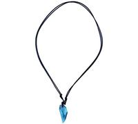 Collar simple con colgante de cristal Amantes divertidos Joyas para el cuello Cadena de suéter ajustable Gargantilla Festival Decoración de Pascua, Azul Convenient and attractive