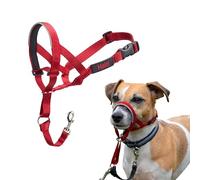 Collare a cavezza Halti | Taglia 1, Rosso | Per impedire che il cane tiri al guinzaglio, Regolabile e Leggero, Collare anti-trazione per l’addestramento di cani piccoli