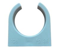 COLLARE A SCATTO CLIPS PER TUBO RIGIDO FISSATUBO DIAMETRO 50MM 10 PEZZI
