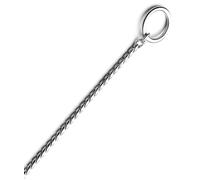 Collare a strozzo con serpentina fine in ottone cromato per cani Record