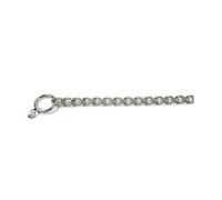 Record - Collare per Cani con Catena a Strozzo - Maglia a Forma Corta - Materiale Acciaio Cromato - Lunghezza 60 cm - Ideale per Cani Taglia Grande - Perfetto per Cani Vivaci