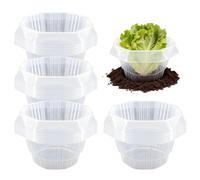 Collare antilumache per piante | 20 pezzi cupola di protezione per il giardino | Anelli di protezione per piante contro lumache e lumache | Per proteggere , insalate e piantine durante le piante, W