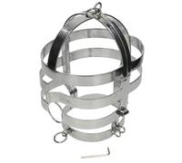 Collare BDSM con Maschera in Acciaio Metal Hard